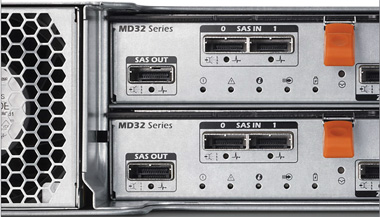 Expand capacity, up to 96 HDDs or SSDs, with MD1200 and MD1220 expansion enclosures.