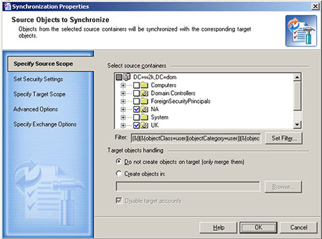 Migration Manager for Active Directory screenshot