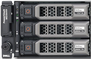 Mix 3.5" and 2.5" SAS, near-line SAS and solid-state drives to optimize your SAN.