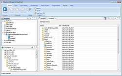 Migrate content from Windows files and Exchange public folders, including all metadata and permissions, using the same drag-and-drop or copy-and-paste interface.