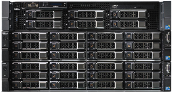 Two DX6012S Front Open (12 Drives) View